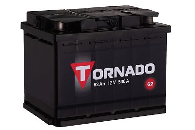 Автомобильный аккумулятор TORNADO 6CT-62 N (арт.562107080)