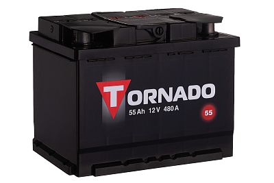 Автомобильный аккумулятор TORNADO 6CT-55 NR (арт.555108080)