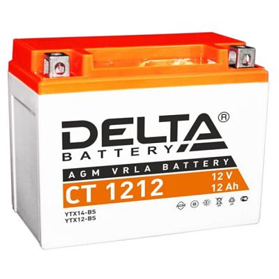 Аккумуляторная батарея мото Delta CT 1212 (YTX14-BS) (YTX12-BS) 