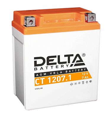 Аккумуляторная батарея мото Delta CT 1207.1 (YTX7L-BS)